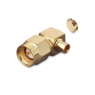 Разъем SMA(male) на кабель RG-405, угловой, rev.Y